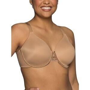 New Vanity Fair Womens 38C Tan Full Figure Back Smoothing Lightly Lined Bra